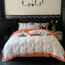 DecorBites™ Egyptian Cotton Bedding Set: Queen King Full Size Sheet Pillowcase Comforter Cover