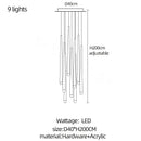 DecorBites™ Crystal LED Chandelier for Stylish Home Lighting & Elegant Decor