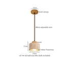 DecorBites™ LED Wood Yellow Travertine Pendant Light for Living Room Bedside - Nordic Interior Lighting