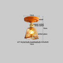 DecorBites™ Copper Wood LED Ceiling Lamp Modern Indoor Lighting Fixtures