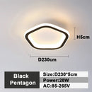 DecorBites™ LED Ceiling Lamp: Square Round Indoor Lighting, Bedroom, Entrance Hall, Neutral/Cool/Warm White