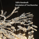 DecorBites™ Crystal Suspension Pendant Light: Elegant Chandelier for Dining Room, Living Room, Kitchen