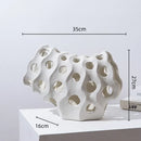 DecorBites™ Coral Geometric Resin Sculpture Sea Creature Decor Figurine