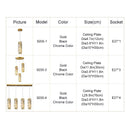 DecorBites™ Gold Crystal Chandelier: Elegant Dining Room Pendant Lighting