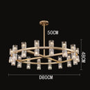 DecorBites™ Crystal Chandelier Pendant Light for Living Room Dining Room Ceiling Lighting