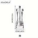 DecorBites™ Acrylic Manual Pepper Grinder | Transparent Salt and Spices Mill Shaker