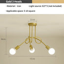 DecorBites™ Gold Black Sputnik Chandelier Pendant Light for Living Room Bedroom Farmhouse