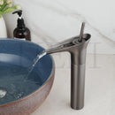 DecorBites™ Golden Waterfall Bathroom Faucet Mixer Tap Tall Sink Deck Mounted