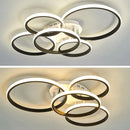 DecorBites™ LED Ceiling Chandelier Remote Control Living Room Bedroom Kitchen Lamp White