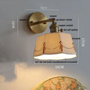 DecorBites™ Ceramic Knob Switch Wall Light by IWHD - Modern LED Sconce for Bedroom, Hallway & Bathroom