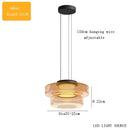 DecorBites™ Glass Chandelier LED Pendant Lights Modern Home Decor