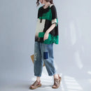 Women Summer T-shirt – Retro Loose Cotton Linen Short Sleeve Top