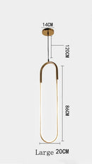 DecorBites™ LED U-shaped Bar Chandelier for Dining Living Bedroom - Nordic Minimalist Style