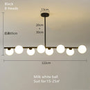 DecorBites™ Glass Ball Pendant Chandeliers LED Hanging Lights for Home Decor