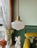 DecorBites™ Glass Shade LED Pendant Lamp: Modern Minimalist Lighting for Bedroom, Kitchen, and Bar