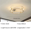DecorBites™ Adara Luxury LED Chandelier: Modern Ring Light for Home Interior Decoration