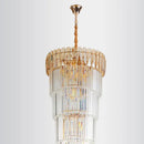 DecorBites™ Crystal LED Pendant Chandelier for Modern Home Decor.