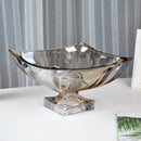 DecorBites™ Large Crystal Glass Fruit Plate | Elegant Home Luxury Decor Ornaments