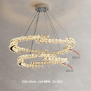 DecorBites™ Crystal LED Pendant Lights Chrome Steel Modern Luxury Fixtures
