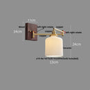 DecorBites™ Copper LED Wall Lights Ceramic Pull Chain Switch Modern Stair Light Fixtures