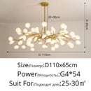 DecorBites™ LED Firefly Chandelier: Modern Nordic Ceiling Lights for Luxury Home Decor