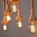 DecorBites™ Hemp Rope Net Chandelier Pendant Lamp for DIY Cafe and Bar Decor