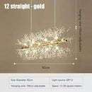 DecorBites™ Dandelion Crystal Ceiling Lamp Chandelier for Bedroom Dining Room Kitchen Island