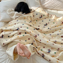 DecorBites™ Korean Cotton Cartoon Blanket for Travel & Home - Kids, Adults