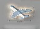DecorBites™ Kids Room Airplane Ceiling Fan Light Fixture