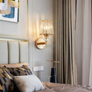 DecorBites™ Crystal Glass Wall Lamp for Bedroom Living Room Staircase