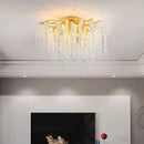 DecorBites™ Crystal Branch Chandelier: Elegant French Style Ceiling Light for Living & Dining Room