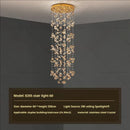 DecorBites™ Crystal Staircase Chandelier | Modern Elegant Loft Villa Lighting Fixture