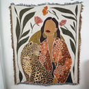 DecorBites™ Double-sided Ethnic Tapestry Sofa Blanket