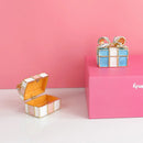 DecorBites™ Knot Ribbon Jewelry Box: Bow Shaped Ring Earring Organizer & Gift Container