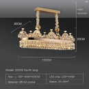 DecorBites™ Crystal Chandelier: Postmodern Light Luxury Double-Layer Pendant for Home Living Room