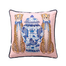 DecorBites™ Luxe Cheetah Halo Pillowcase: Decorative Tassel Cushion Cover GG Style