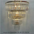 DecorBites™ Crystal Ice Bar Chandelier: Luxury Hotel Restaurant Living Room Lighting