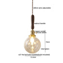 DecorBites™ Copper Walnut LED Pendant Lights, Modern Hanging Lamp for Hallway, Bedroom, Dining Room