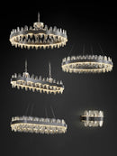 Modern decorbites crystal led chandelier living room pendant light