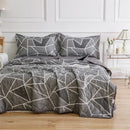 DecorBites™ Daisy Print Quilted Summer Quilt Set in Soft Breathable Fabric