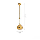 DecorBites™ Gold Geometric Water Drop Candlestick Holder Desktop Storage Wedding Centerpieces