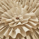 DecorBites™ Brushed Cotton Flower Embroidery Bedding Set with Stereoscopic Handwork