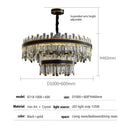 DecorBites™ Light Luxury Crystal Chandelier Pendant Lights Set - Modern LED Dimmable Lustre Combination
