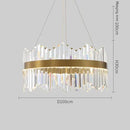 DecorBites™ Crystal LED Ring Chandelier for Luxury Decor & Lighting