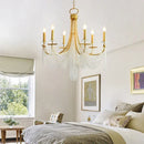 DecorBites™ Crystal Candle Chandelier: Elegant Hanging Lamp for Villa, Dining Room, Bedroom, Living Room