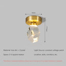 DecorBites™ Elegant Crystal Ceiling Light Fixture for Hall Entrance Balcony Bathroom IP20