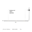 DecorBites™ LED Square Sensor Chandelier for Living Room Lighting