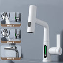 DecorBites™ Digital Display Waterfall Basin Faucet with Temperature Control and Lift Sprayer