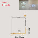 DecorBites™ Dual Glass Lamp Ceiling Chandelier LED Suspension Light for Dining and Kitchen