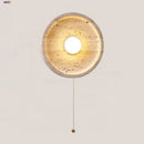 DecorBites™ LED Wall Lamp Pull Chain Yellow Stone Modern Mirror Light